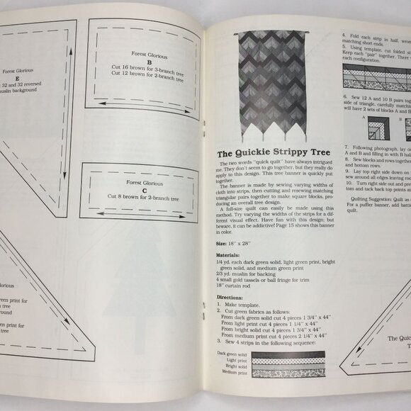 Vintage 1986 Branching Out Tree Quilts Carolann Palmer Quilting Patterns Ideas - Picture 6 of 11